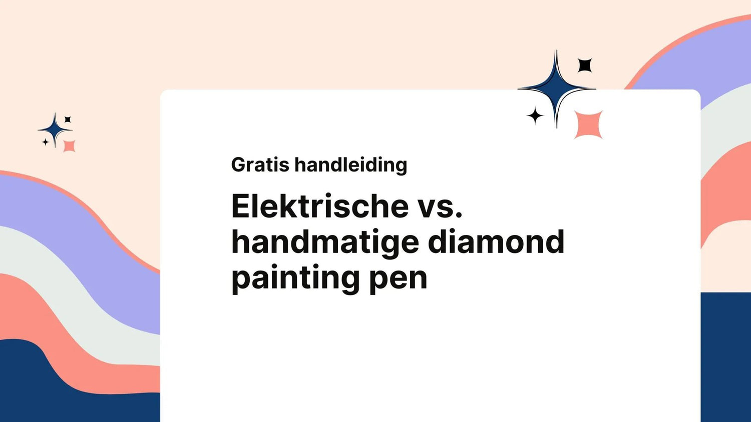 Wat zijn de voordelen van een elektrische diamond painting pen ten opzichte van een handmatige pen?