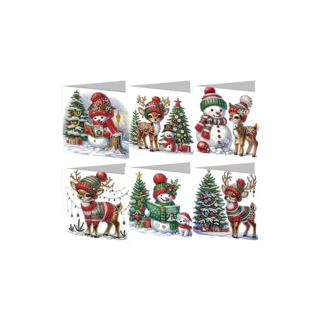 Diamond Painting Kerstkaarten - Glittercraft