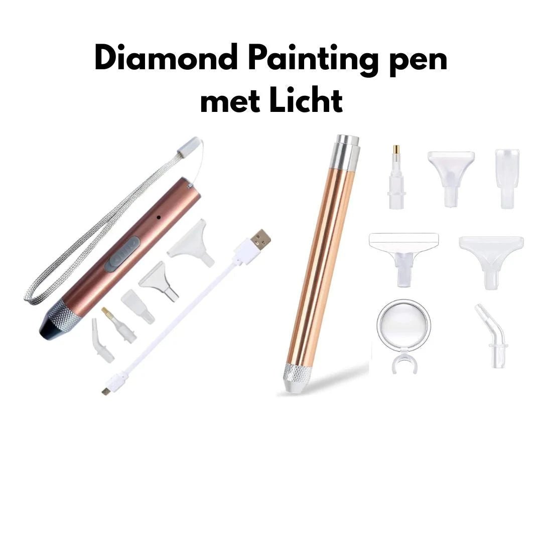 Diamond Painting Pen met Licht - Glittercraft