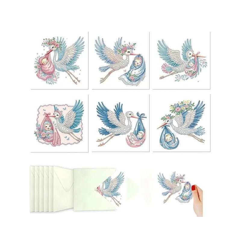 Diamond Painting Geboortekaarten - Ooijevaar