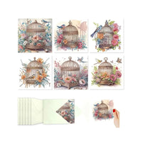 Diamond Painting Kaarten - Vogels & Bloemen