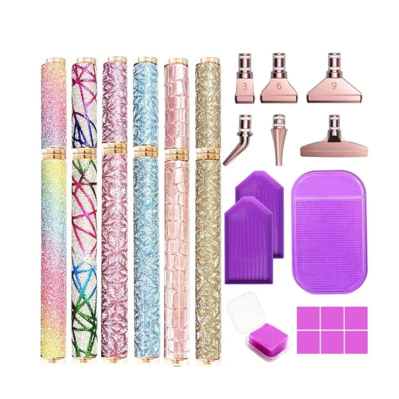 Diamond Painting Pen Set - Glitter - Opzetstukjes - Glittercraft