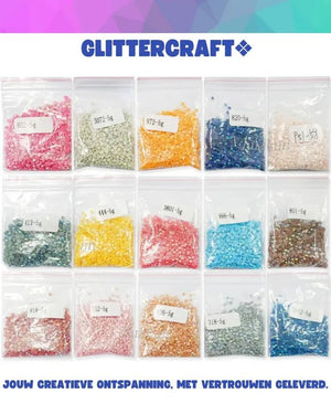 Diamond Painting Ronde Steentjes 8000 Stuks - Glittercraft