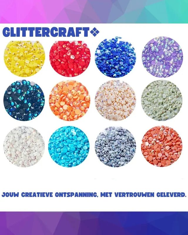 Diamond Painting Ronde Steentjes 8000 Stuks - Glittercraft