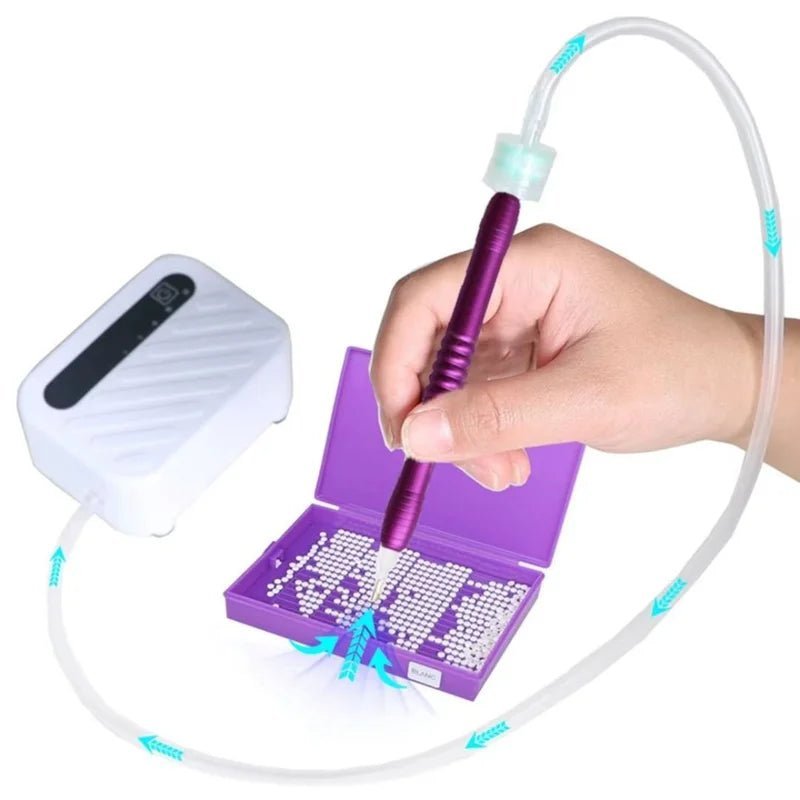 Vacuüm Pen Oplaadbaar - paars - Glittercraft