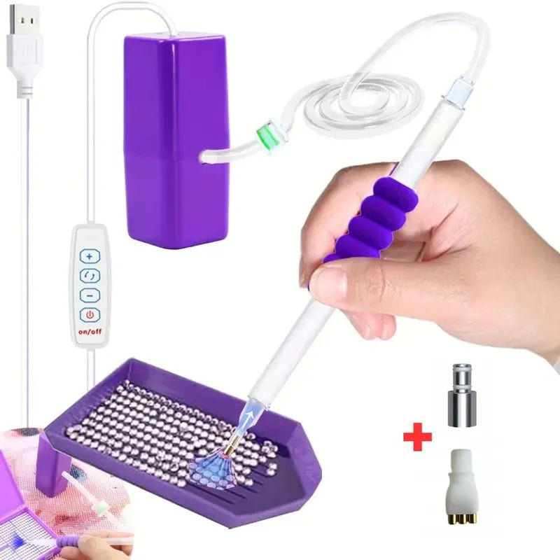 Elektrische Diamond Painting Pen - USB - Paars