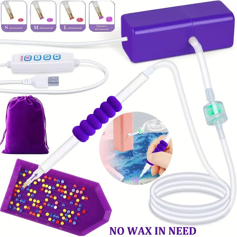 Elektrische Pen voor Diamond Painting - Met Vacuümtechniek - Glittercraft