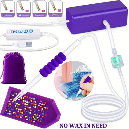 Elektrische Pen voor Diamond Painting - Met Vacuümtechniek - Glittercraft