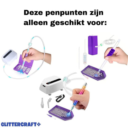 Elektrische Diamond Painting Pen - Opzetstuk - allen geschikt voor deze pennen