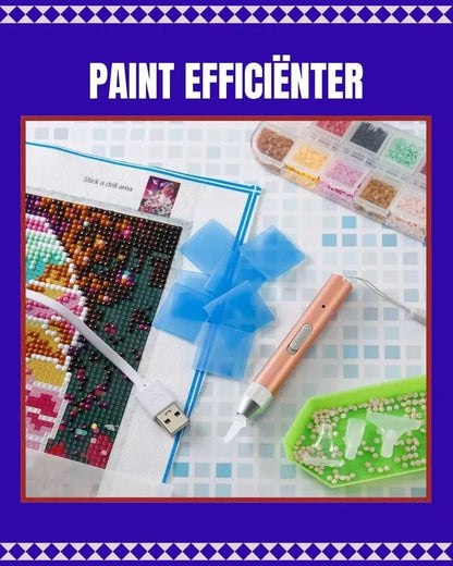 Diamond Painting Pen met Licht - Oplaadbaar - Glittercraft
